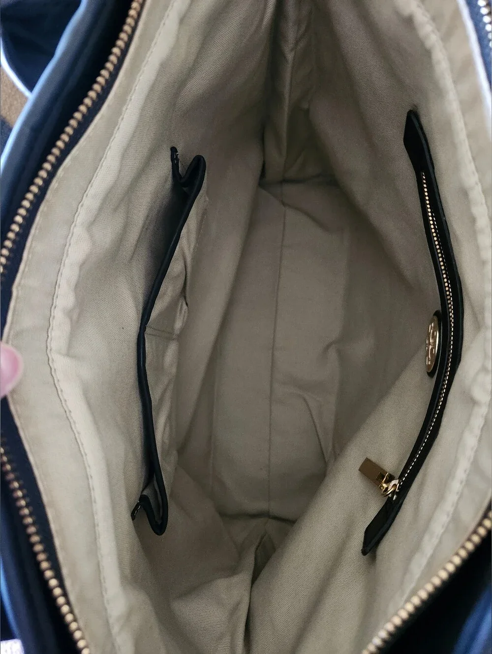 Sale🫠 Tory Burch Gray Wool-Blend Tote Bag – Elegant Spacious Carryall Like New